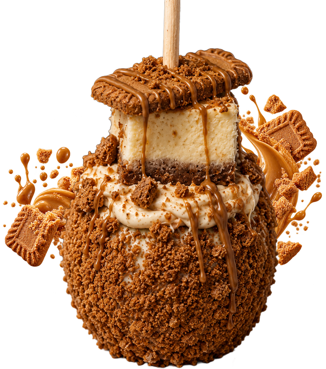 Biscoff Loaded Cheesecake Apple